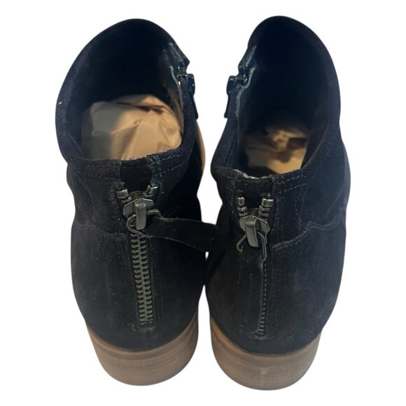 Paul Green Boots Womens UK 5 US 7.5 Logan Bootie Suede Side Zip Ankle Black - Picture 4 of 6